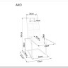 Стул кухонный SIGNAL AXO Brego 34 (бежевый/черный)