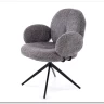 Стул кухонный Halmar K568 поворотный (серый/черный)