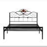 Купить Кровать Federica (mod. AT-881) 160*200 (Queen bed), красный дуб/черный с доставкой по России по цене производителя можно в магазине Другая мебель в Казани