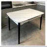 Стол обеденный Signal APOLLO 120 раскладной (белый мат/черный)