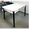 Стол обеденный Signal APOLLO 120 раскладной (белый мат/черный)