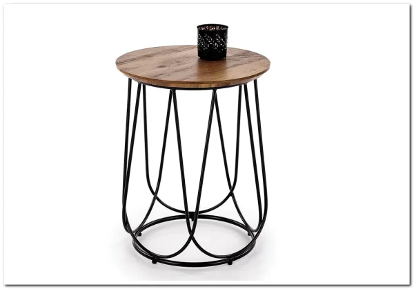 Журнальный столик Halmar NUBIRA S орех/черный