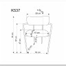 Стул кухонный Halmar K537 (кремовый/золотой)