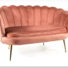 Диван SIGNAL CAMELLIA 2 Velvet Bluvel 52 (античный розовый/золотой)