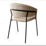 Стул ГЕММА цвет бежевый #H06 велюр / черный каркас