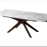 Стол EDER 160 GLOSS COLD JADE SOLID CERAMIC / Орех, ®DISAUR