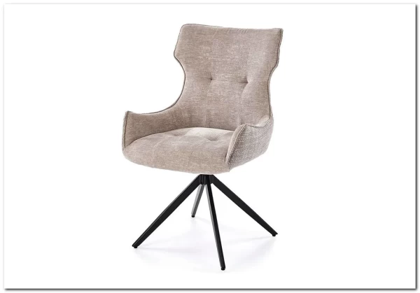 Стул кухонный Halmar K573 поворотный (серый/черный)