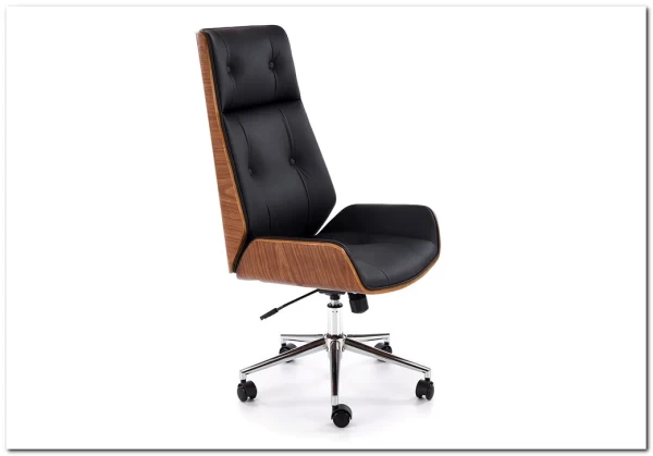 Кресло компьютерное HALMAR WEBSTER черный/орех