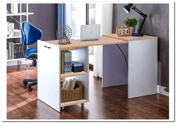 Стол компьютерный раскладывающийся Signal DUO (дуб/белый)