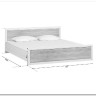 Купить Кровать Koen LOZ180x200 ясень снежный BRW с доставкой по России по цене производителя можно в магазине Другая мебель в Казани