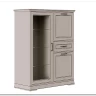 Тумба-витрина Florencia KOM1W2D1S персидский жемчуг BRW