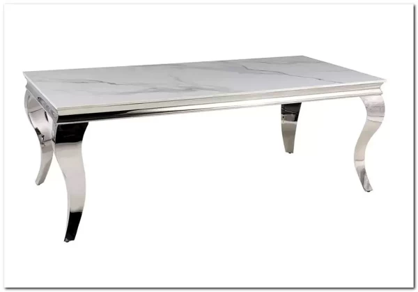 Стол журнальный Signal PRINCE A Ceramic (белый Calacatta/хром)