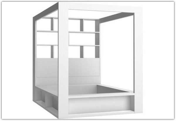 Купить Кровать со шкафом библиотечным и балдахином с основанием 160x200 4You by VOX с доставкой по России по цене производителя можно в магазине Другая мебель в Казани