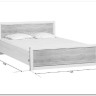 Купить Кровать Koen LOZ140x200 ясень снежный BRW с доставкой по России по цене производителя можно в магазине Другая мебель в Казани