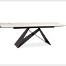 Стол обеденный Signal WESTIN III Ceramic 160 раскладной (белый/черный)