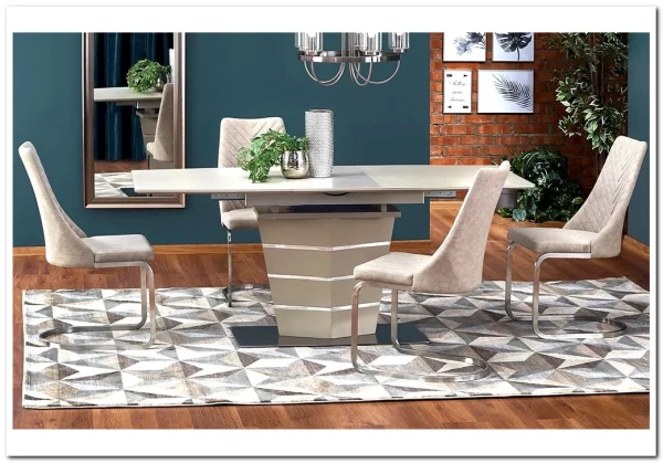 Стол обеденный Halmar SORENTO, раскладной (шампань)