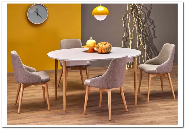 Стол обеденный Halmar PIVOT 102 (кашемир/натуральный)