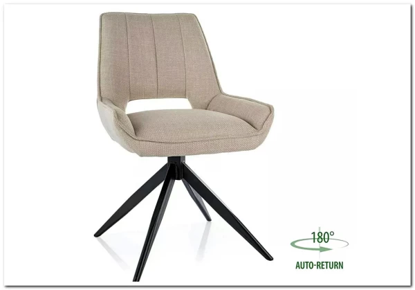 Стул кухонный Signal TELLO Bjorn 34 (светло-бежевый/черный)