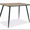 Стол обеденный Signal REMUS 120 орех/черный