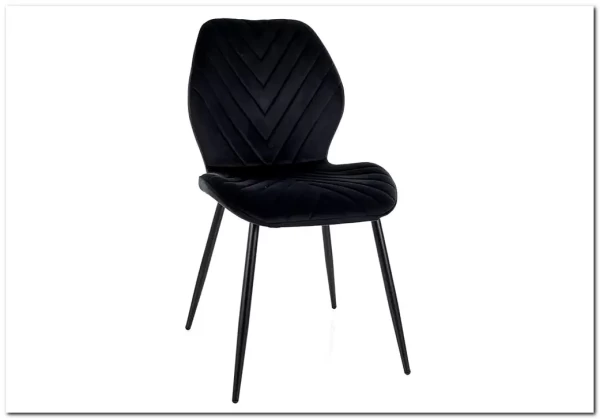 Стул кухонный Signal MIKE Velvet Bluvel 19 (черный/черный)