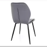 Стул кухонный Signal MIKE Velvet Bluvel 14 (серый/черный)