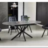 Стол обеденный Signal GASTON Ceramic 140 (серый/черный)