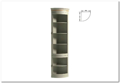 Стеллаж угловой ME-11 корона L/P Merano Taranko
