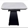 Стол обеденный Signal INFINITY Ceramic 160 раскладной (Nature Cloud белый/черный)