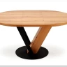 Стол обеденный Halmar FANIS OKRAGLY 120 (натуральный/черный)