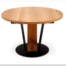 Стол обеденный Halmar FANIS OKRAGLY 120 (натуральный/черный)