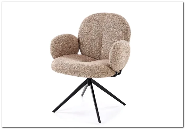 Стул кухонный Halmar K568 поворотный (темно-бежевый/черный)