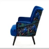 Кресло Halmar PAGONI (темно-синий/черный)