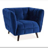 Кресло CASTELLO 1 Velvet Bluvel 86  Signal (темно-синий)