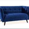 Кресло CASTELLO 1 Velvet Bluvel 86  Signal (темно-синий)
