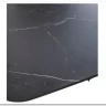 Стол BLANCO 160 MATT BLACK MARBLE SOLID CERAMIC / Орех, DISAUR