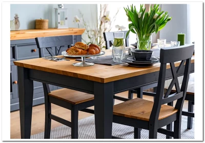 Стол обеденный Форест Графит 160 со вставкой (массив)