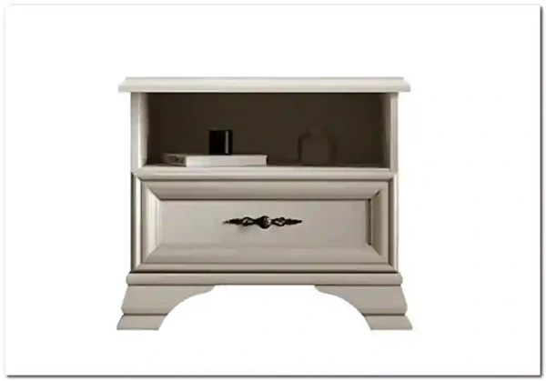 Тумба прикроватная Кентаки S320-KOM1S белый BRW