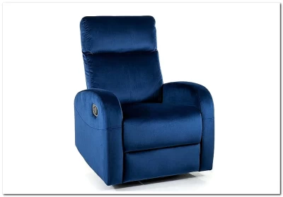 Кресло Signal OLIMP VELVET раскладное (синий)