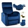 Кресло Signal OLIMP VELVET раскладное (синий)