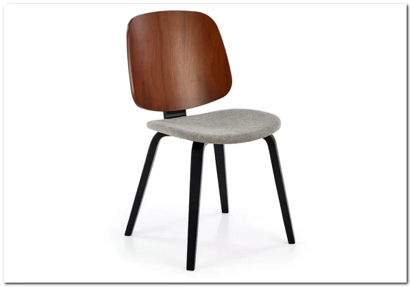 Стул кухонный Halmar K563 (серый/черный/орех)