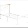 Купить Кровать Iris (mod.9311) дерево гевея/металл, 90*200 см (Single bed), Белый (White) с доставкой по России по цене производителя можно в магазине Другая мебель в Казани