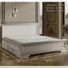 Кровать Кентаки LOZ/180+выкатные тумбы белый BRW