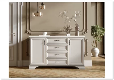 Тумба Кентаки KOM2D4S белый BRW