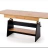 Стол-трансформер Halmar ERIKA 120 (дуб артизан/черный)