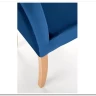 Стул кухонный Halmar CLARION Monolith 77 (синий/дуб медовый)