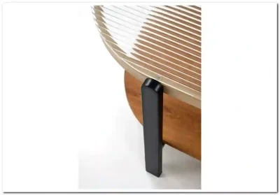 Стол журнальный Halmar KAMALA (прозрачный/натуральный/черный)