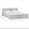 Купить Кровать с подъемным механизмом Koen LOZ160x200 ясень снежный BRW с доставкой по России по цене производителя можно в магазине Другая мебель в Казани
